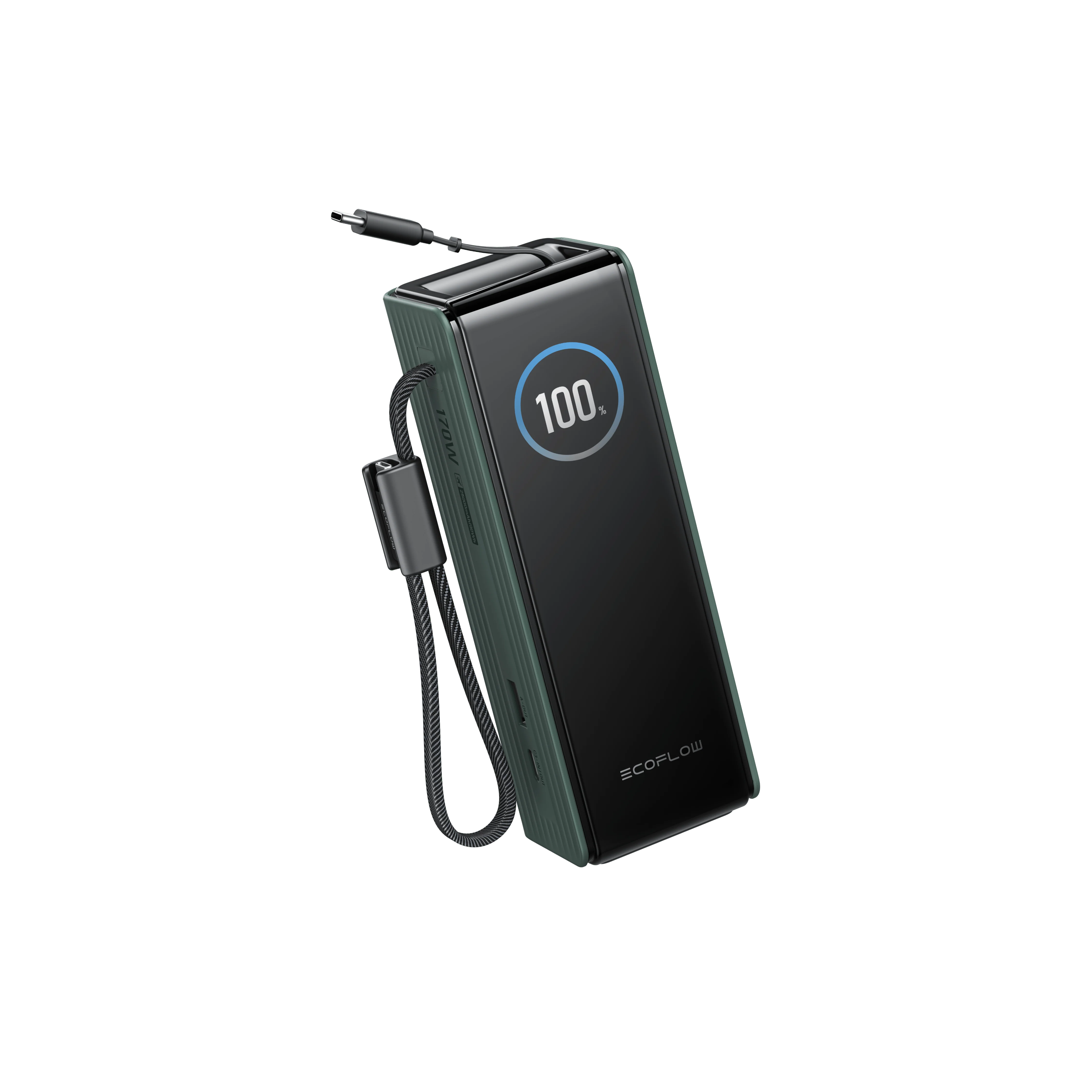 EcoFlow RAPID 25000mAh Power Bank in Verde, cavi retrattili - Image 3