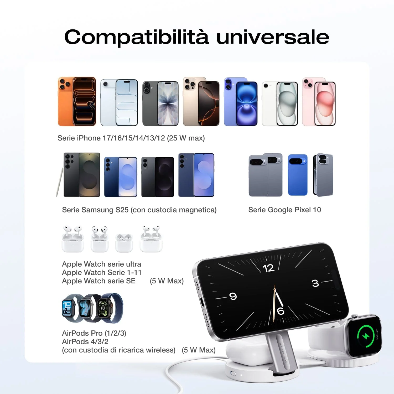 Stazione di ricarica wireless EcoFlow RAPID Mag Qi2.2 (pieghevole 3 in 1) - Image 10