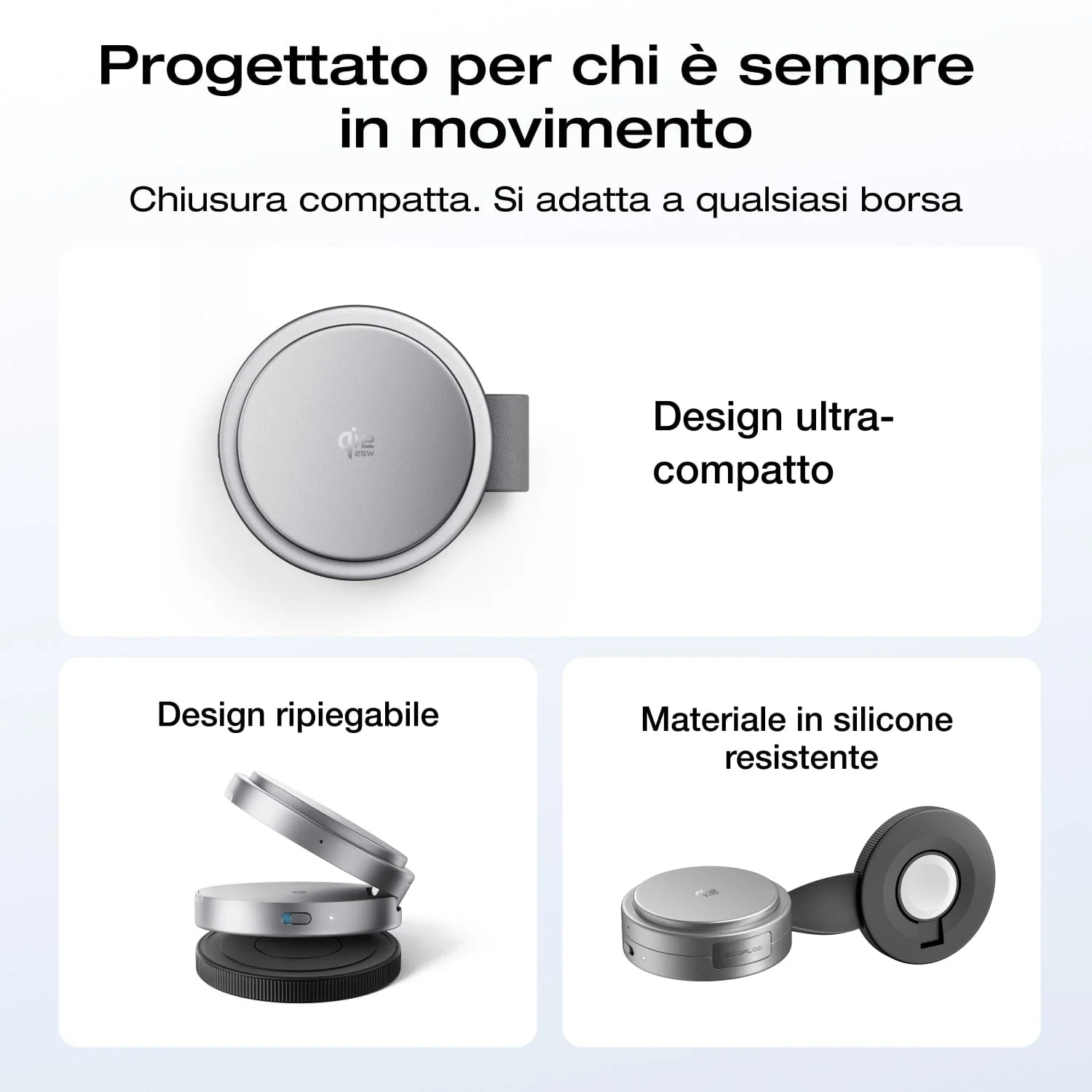 Stazione di ricarica wireless EcoFlow RAPID Mag Qi2.2 (pieghevole 3 in 1) - Image 8