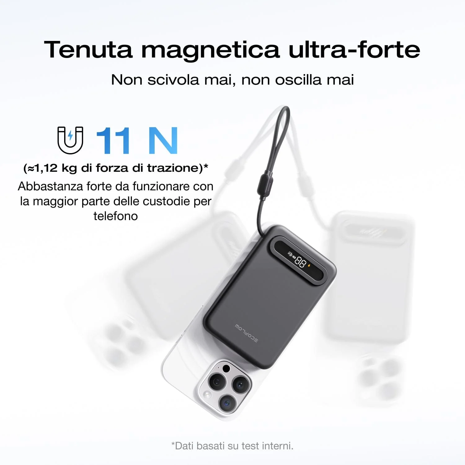 Power bank EcoFlow RAPID Mag Qi2.2 (10.000 mAh, 25 W, cavo USB-C integrato) - Image 7