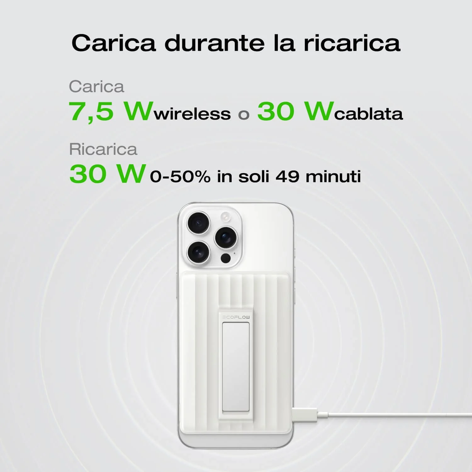 Power bank magnetica EcoFlow RAPID (10.000 mAh, 7,5 W, ricarica magnetica) - Image 9