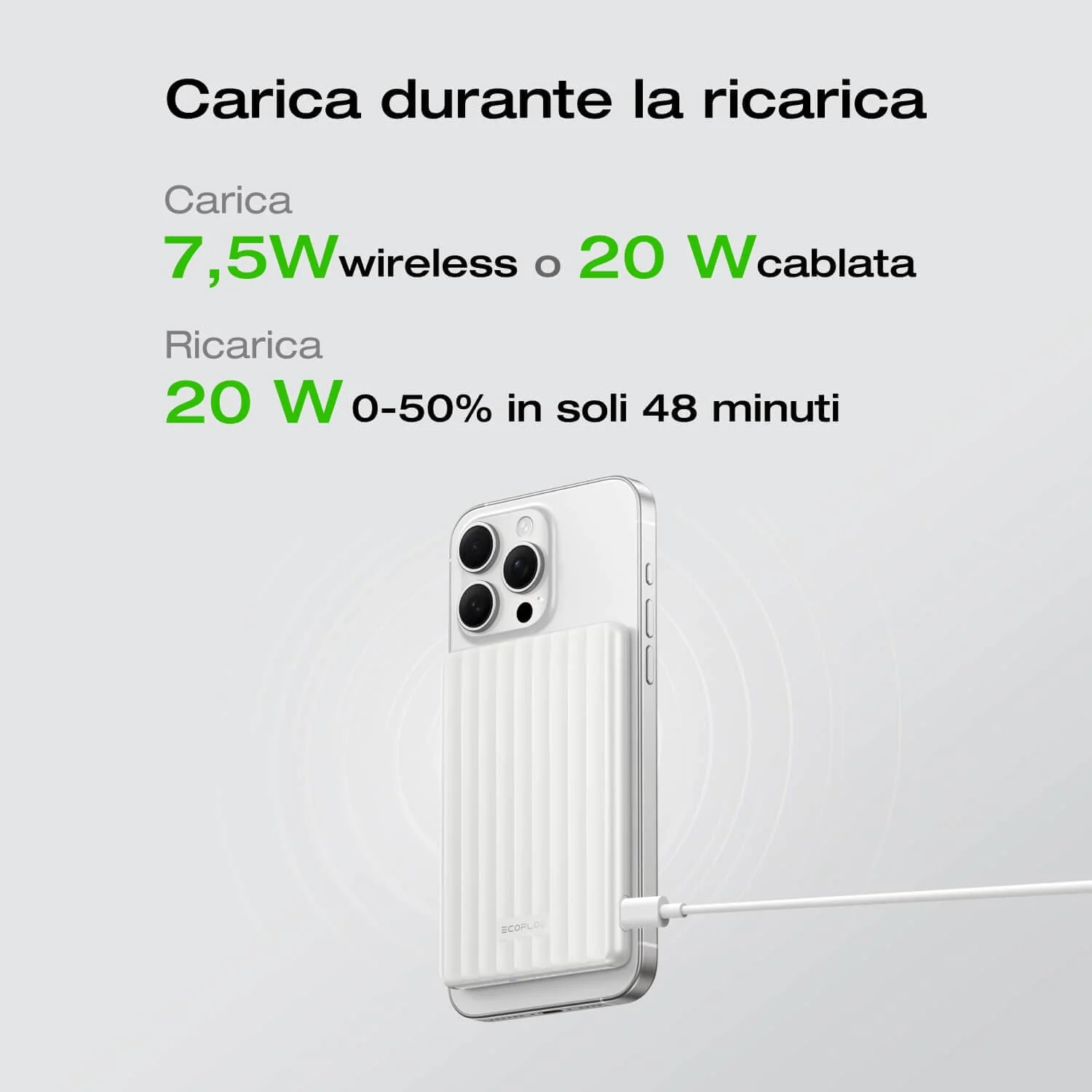 Power bank magnetica EcoFlow RAPID (5.000 mAh, 7,5 W, ricarica magnetica) - Image 8