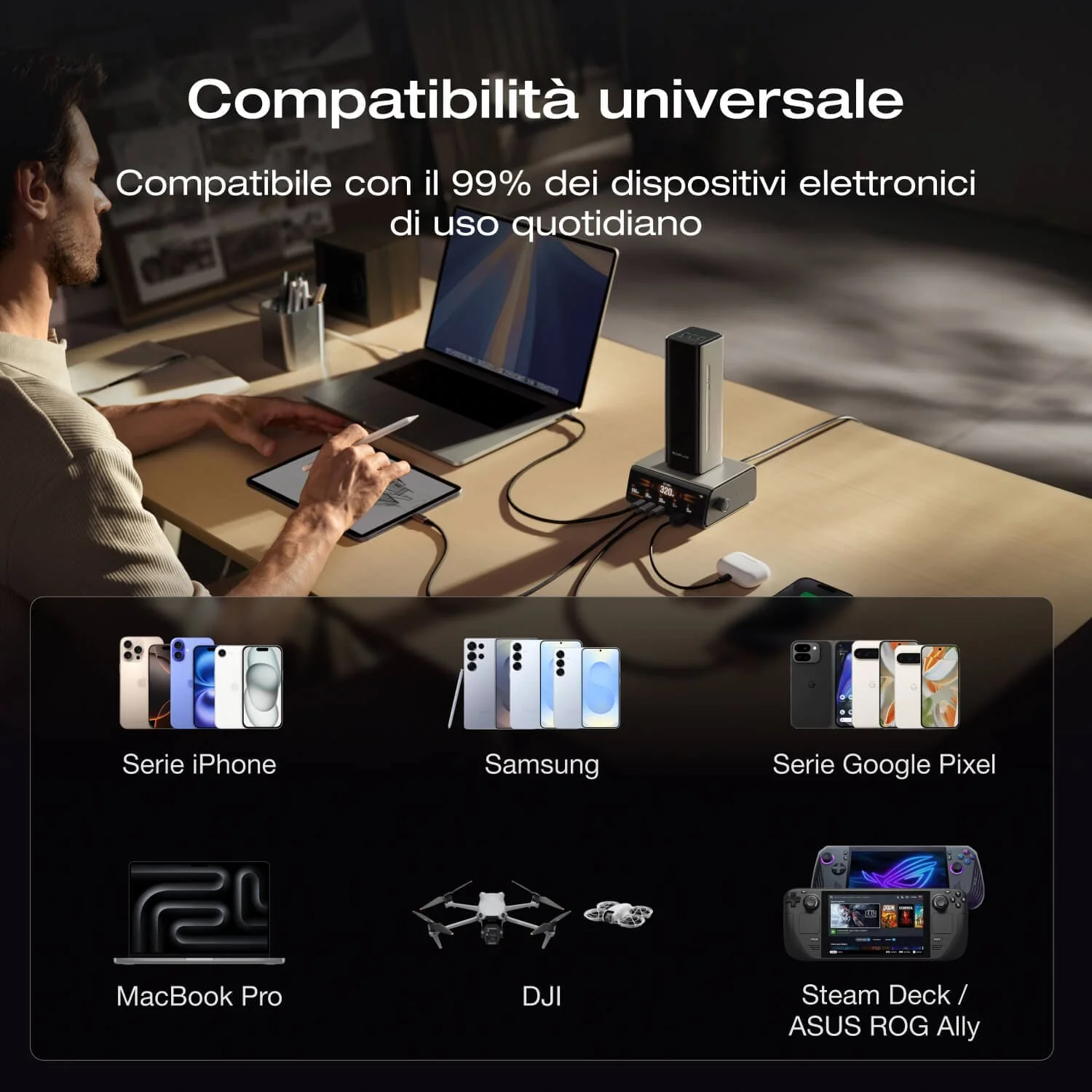 Power bank EcoFlow RAPID Pro (27.650 mAh, 300 W, cavo integrato da 140 W) - Image 8