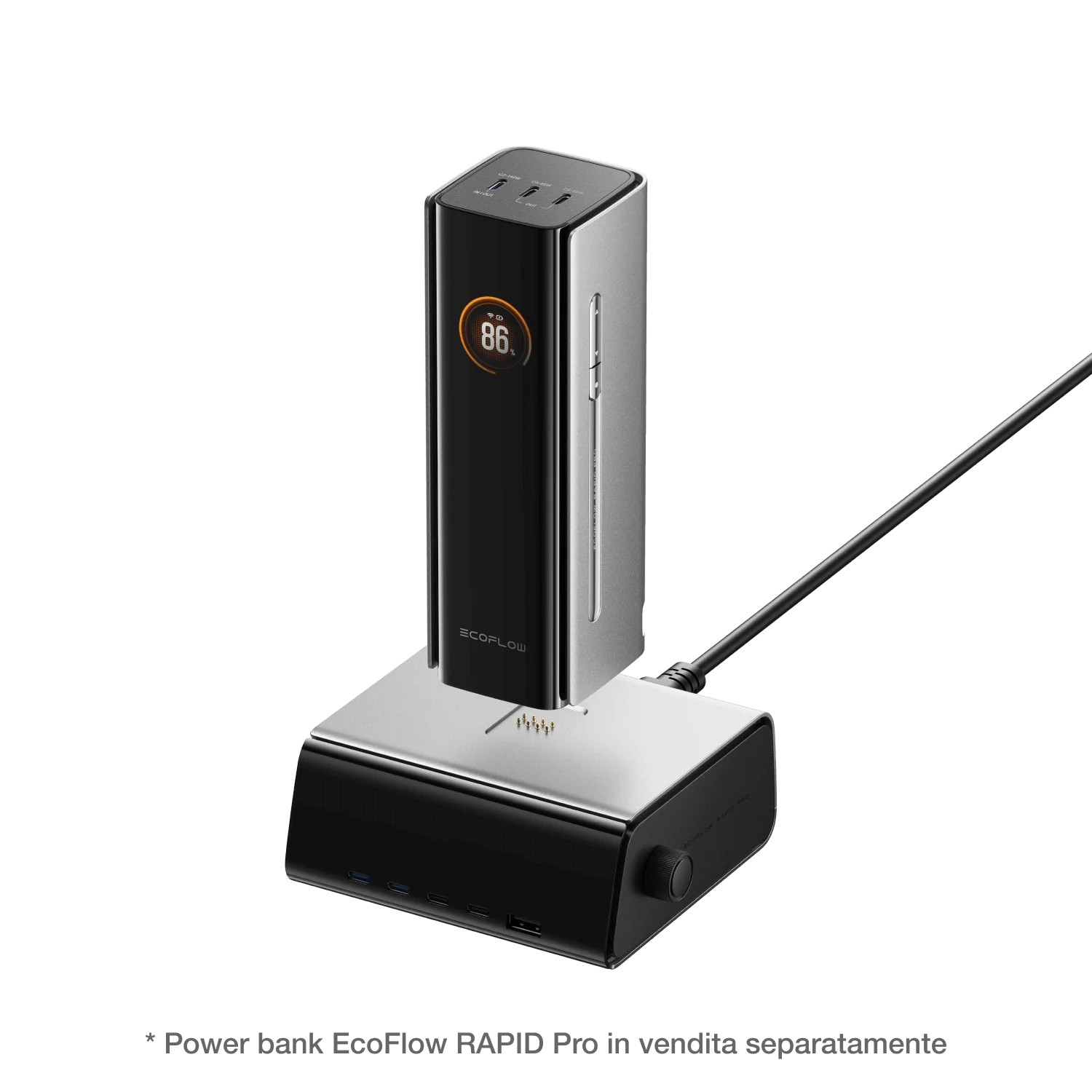Caricabatterie da tavolo EcoFlow RAPID Pro (320 W, 5 porte, GaN) - Image 4